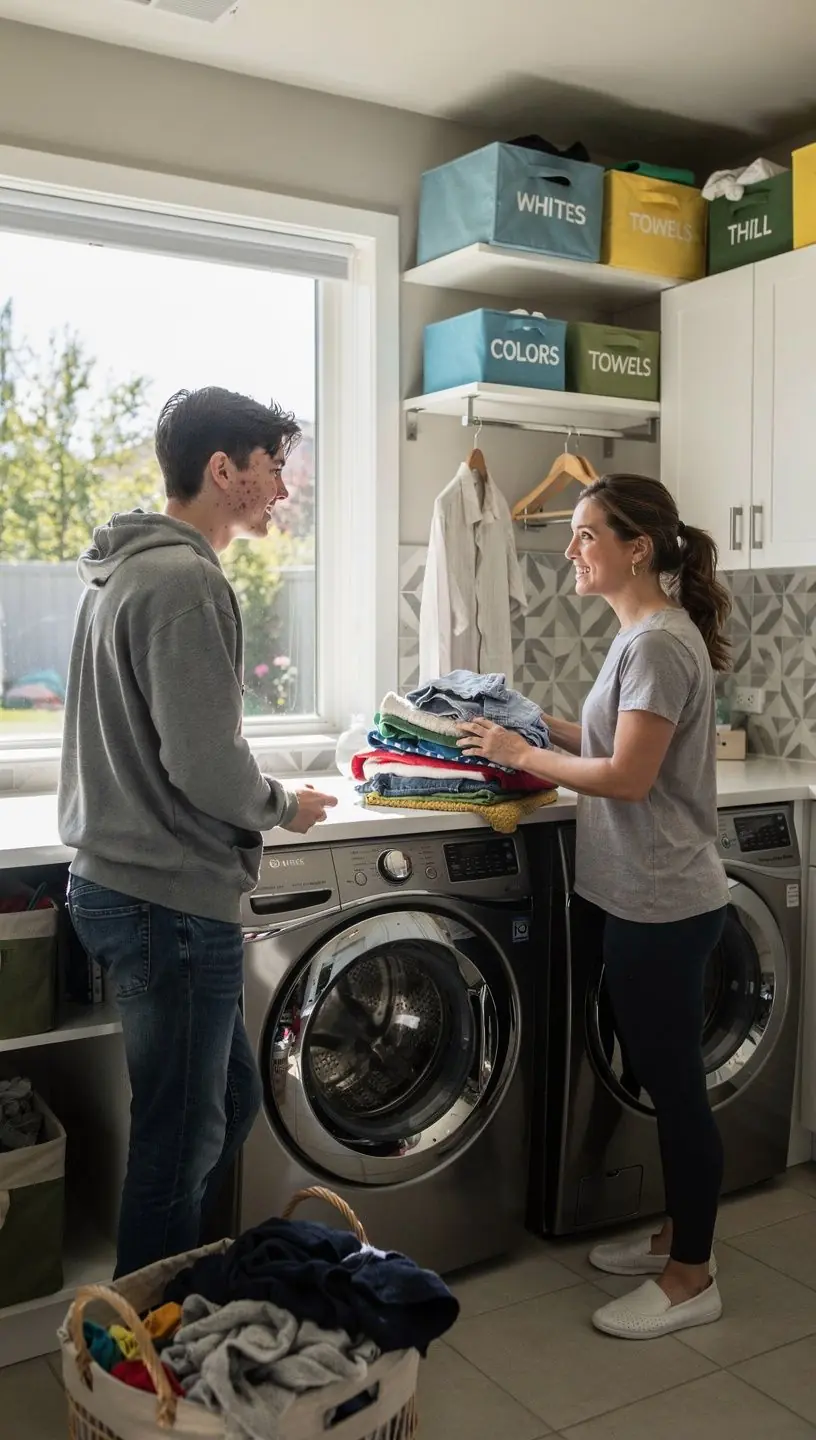 Спальня, оформленная в минималистичном стиле, с приятным освещением и текстилем.